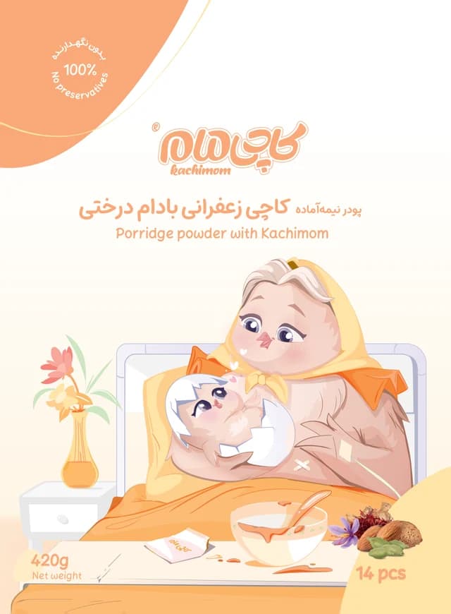 جعبه‌ی ۱۴ ساشه‌ای کاچی مام
